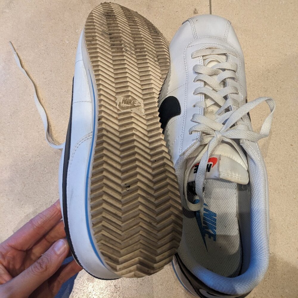 Nike White Cortez Sneakers 12.5